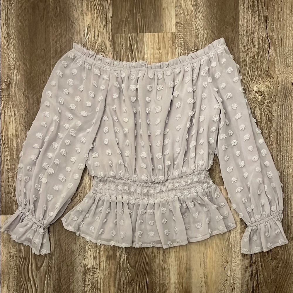 Elegant Off-Shoulder White Blouse